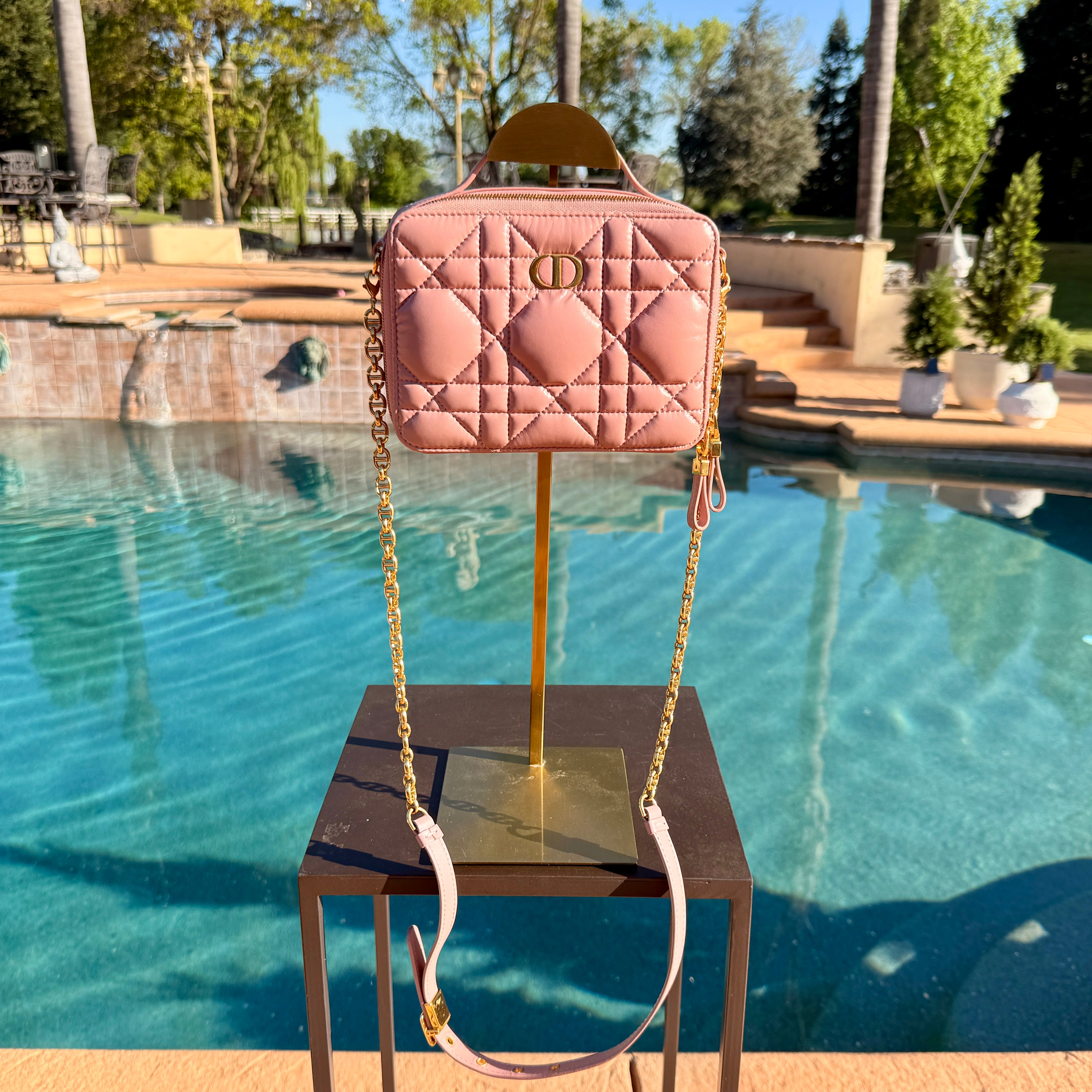 Christian Dior Caro Box Crossbody with Gold Hardware – The Macali
