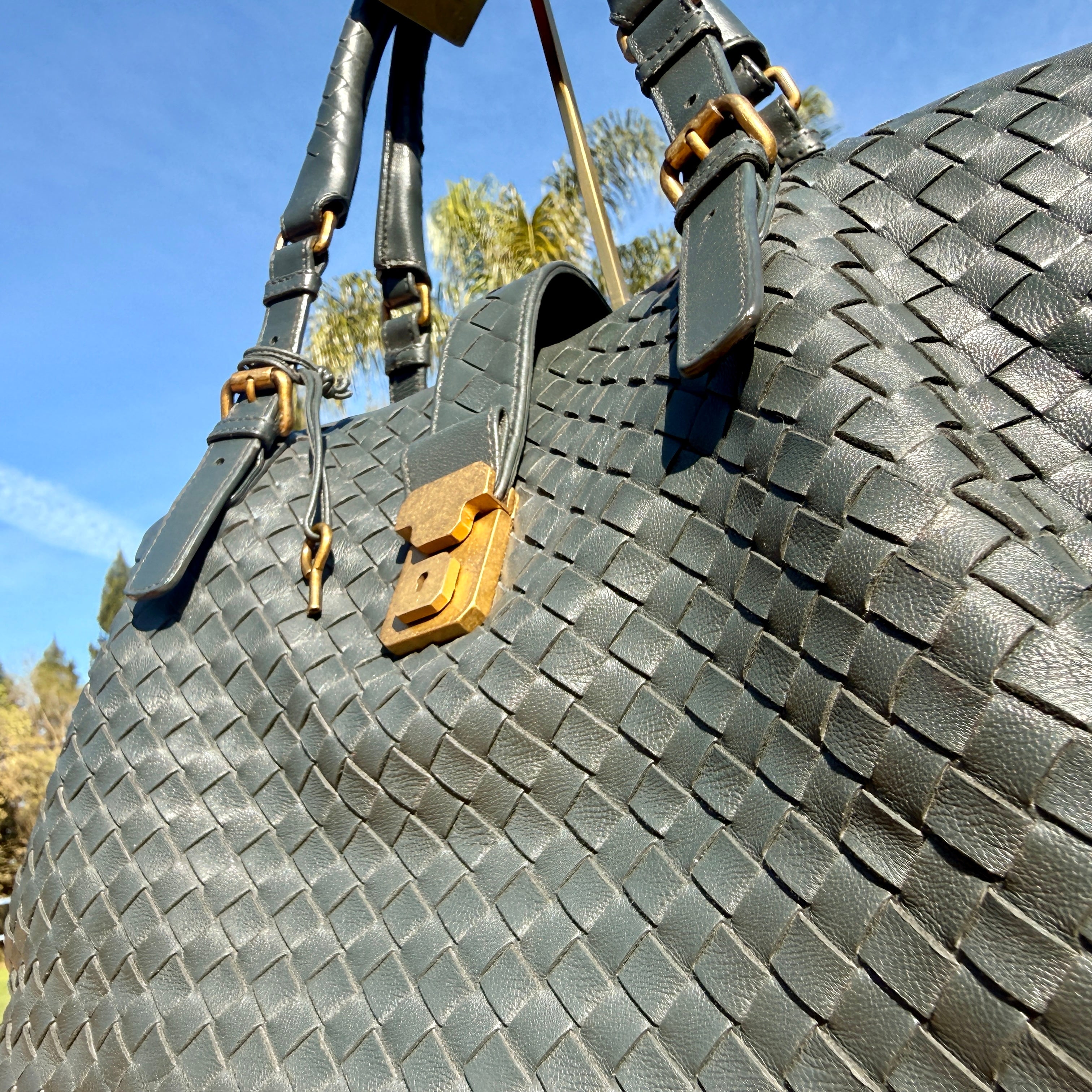 Bottega Veneta Large Roma Tote Bag Intrecciato