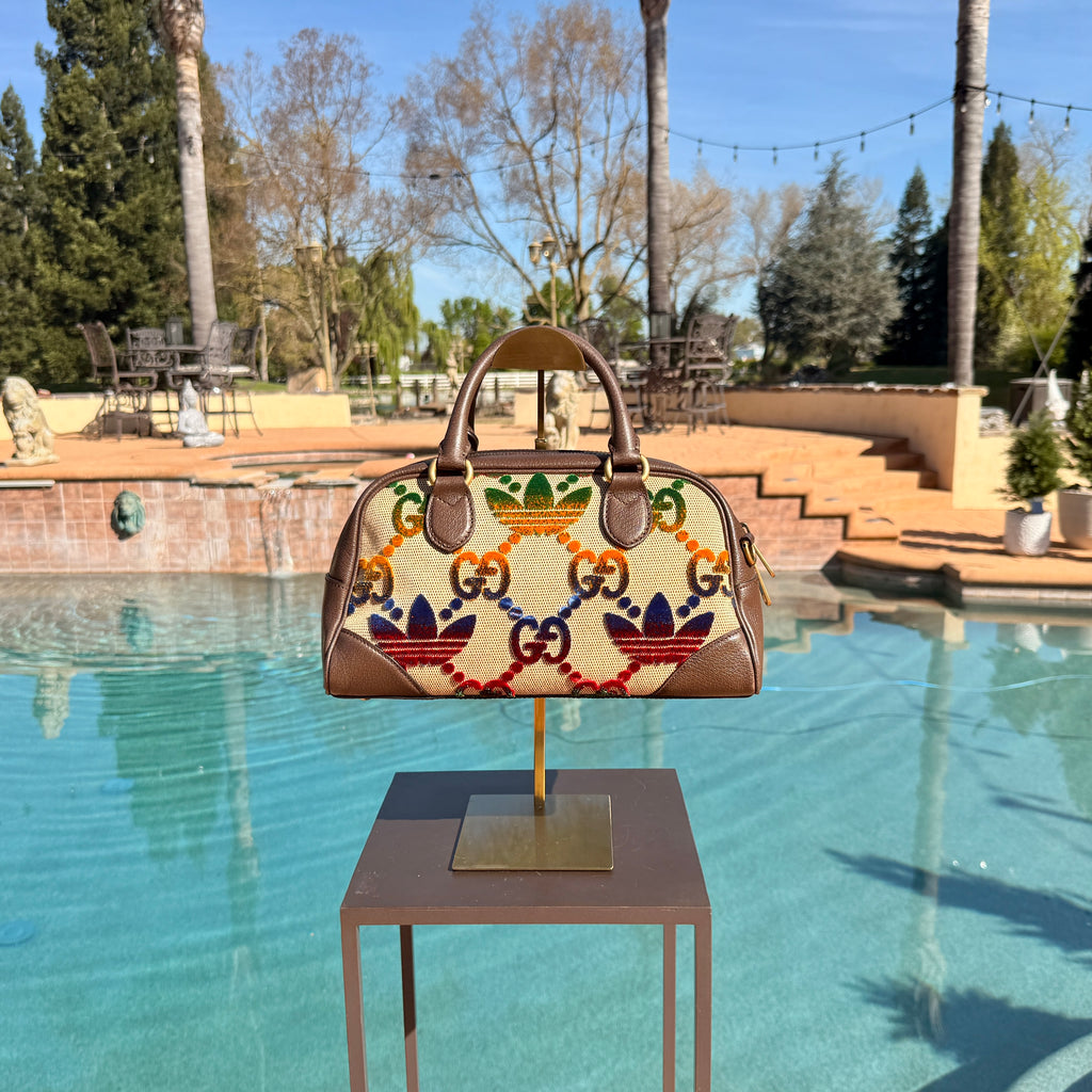 Gucci x Adidas Collab Boston Bag