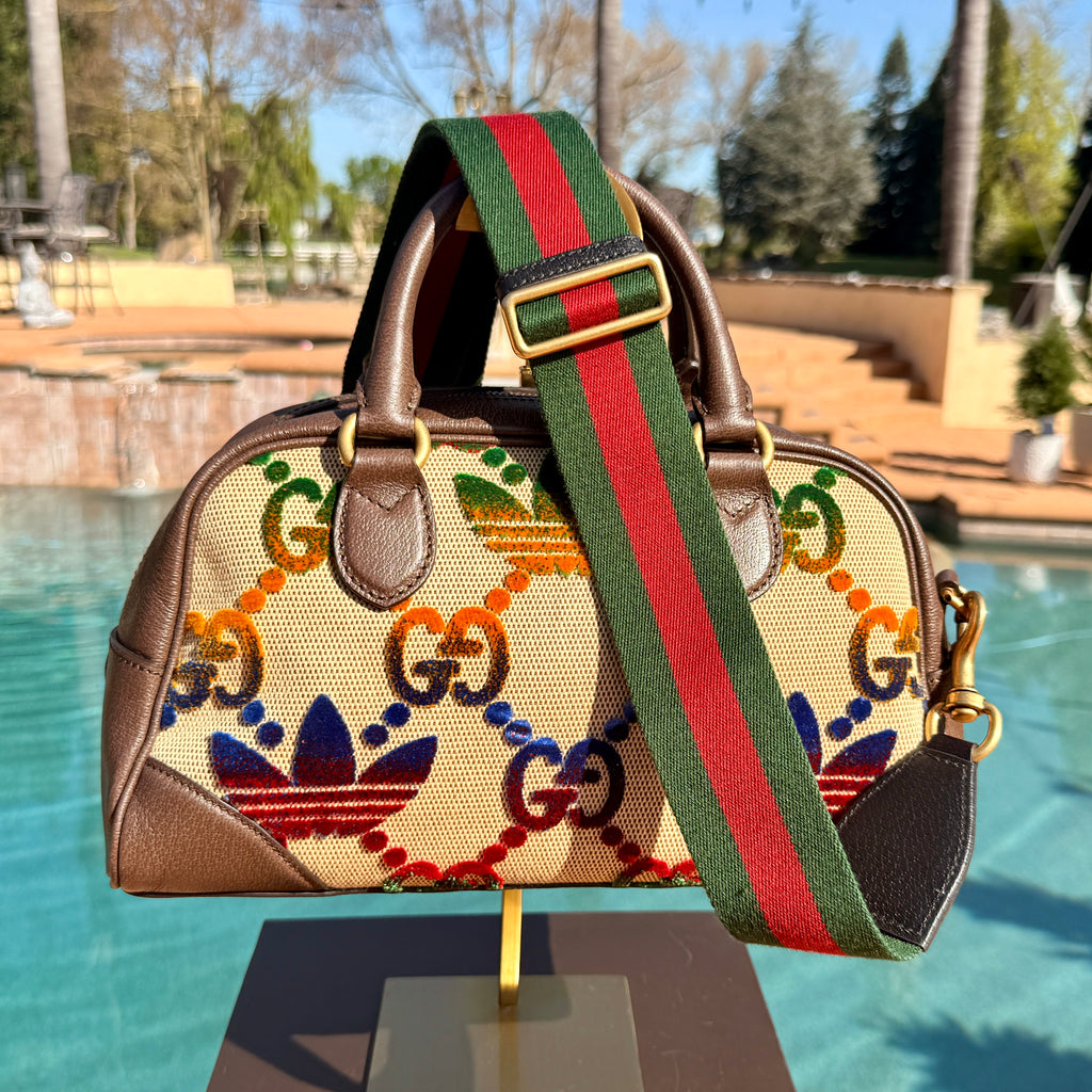 Gucci x Adidas Collab Boston Bag