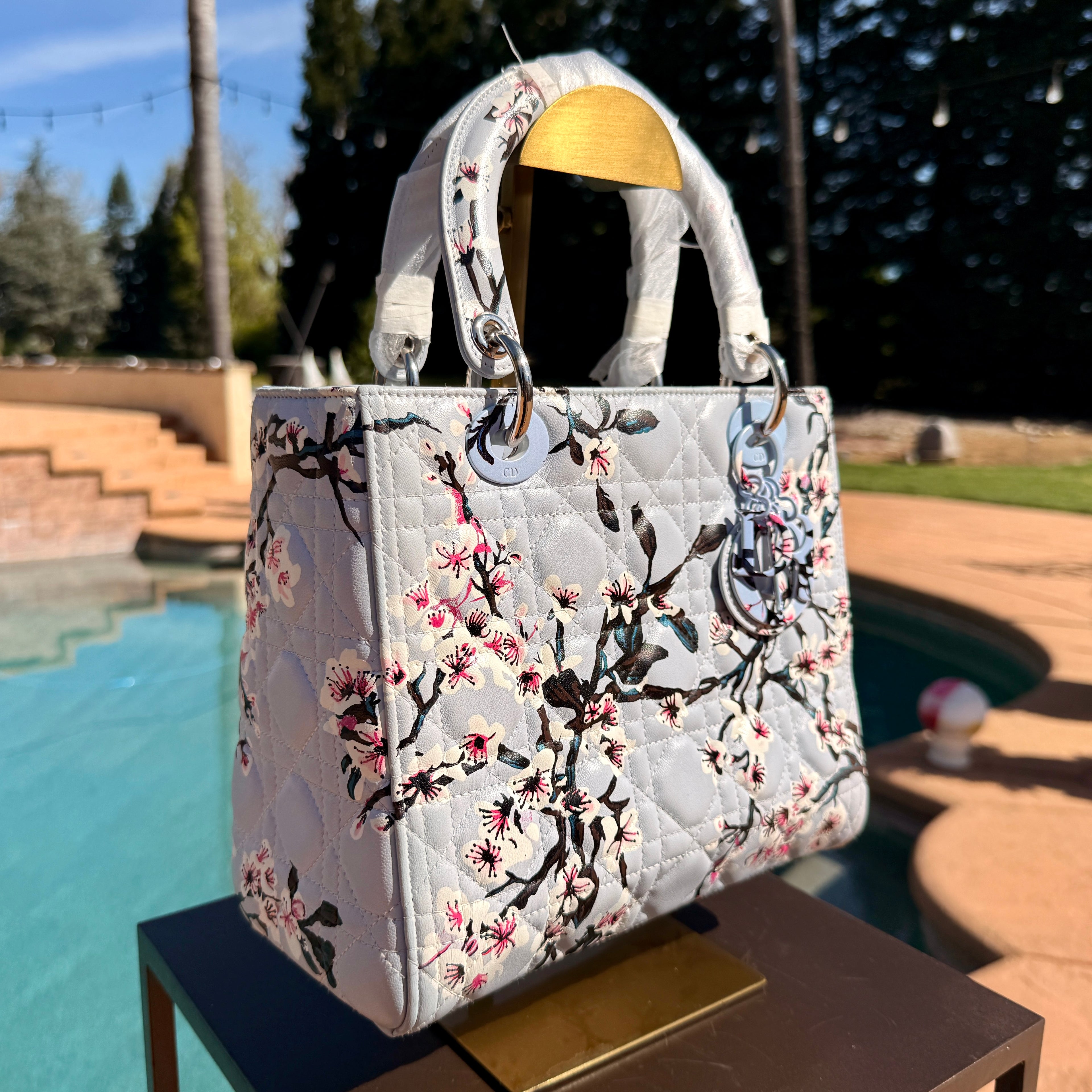 Christian Dior Lady Dior Medium Cherry Blossom Limited Edition