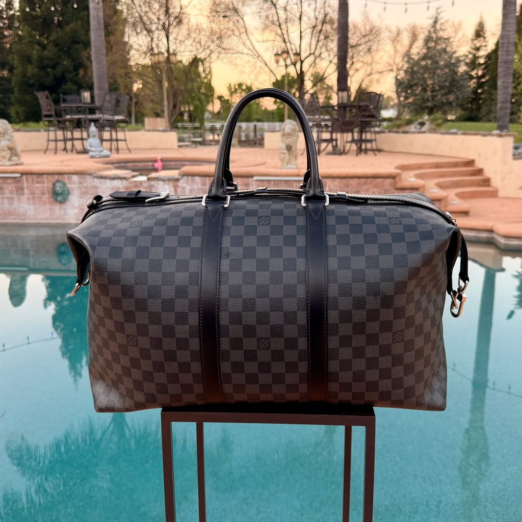 Louis Vuitton Damier Ebene Eclipse Keepall Bandouliere 55