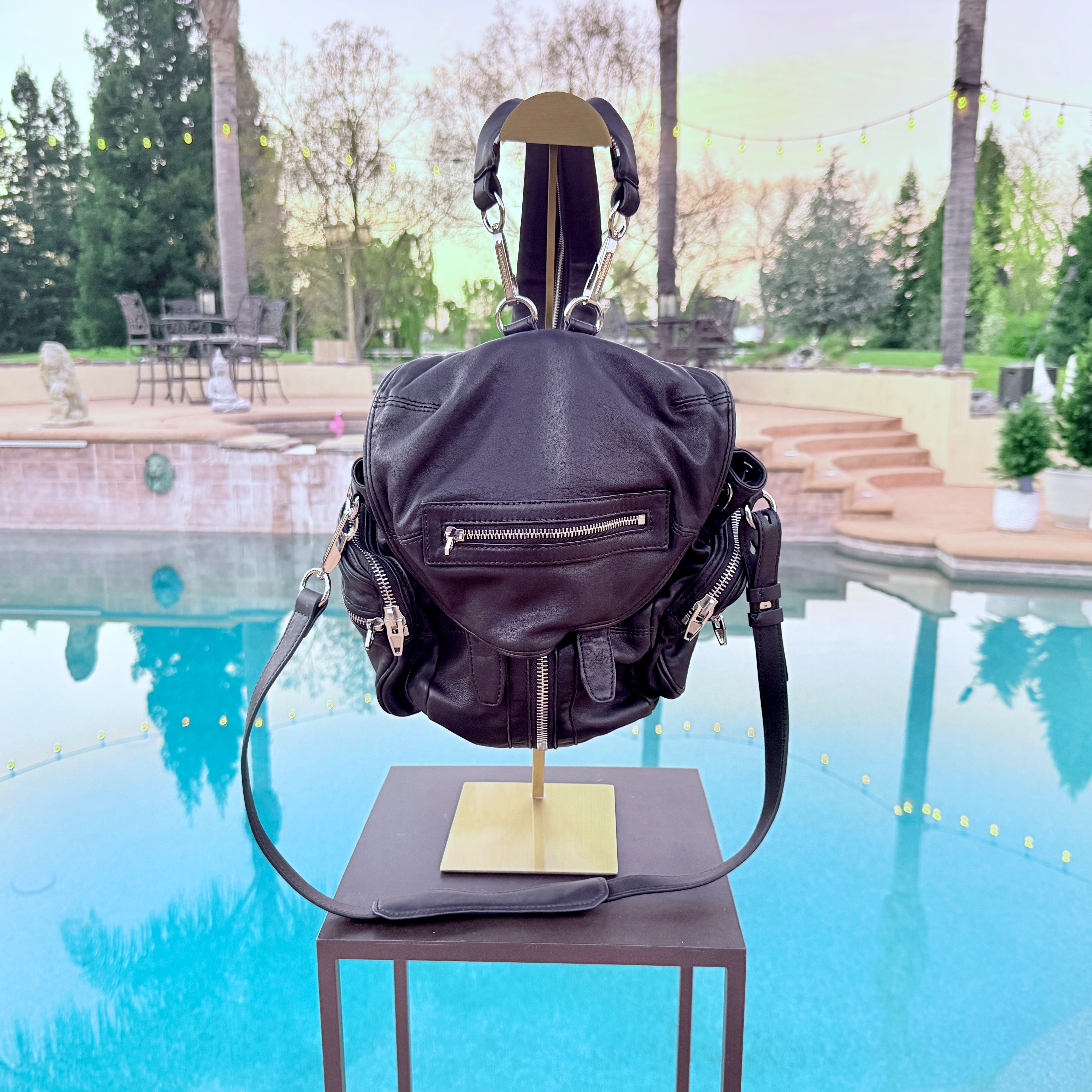 Alexander Wang Backpack with Silver Hardware Medium
