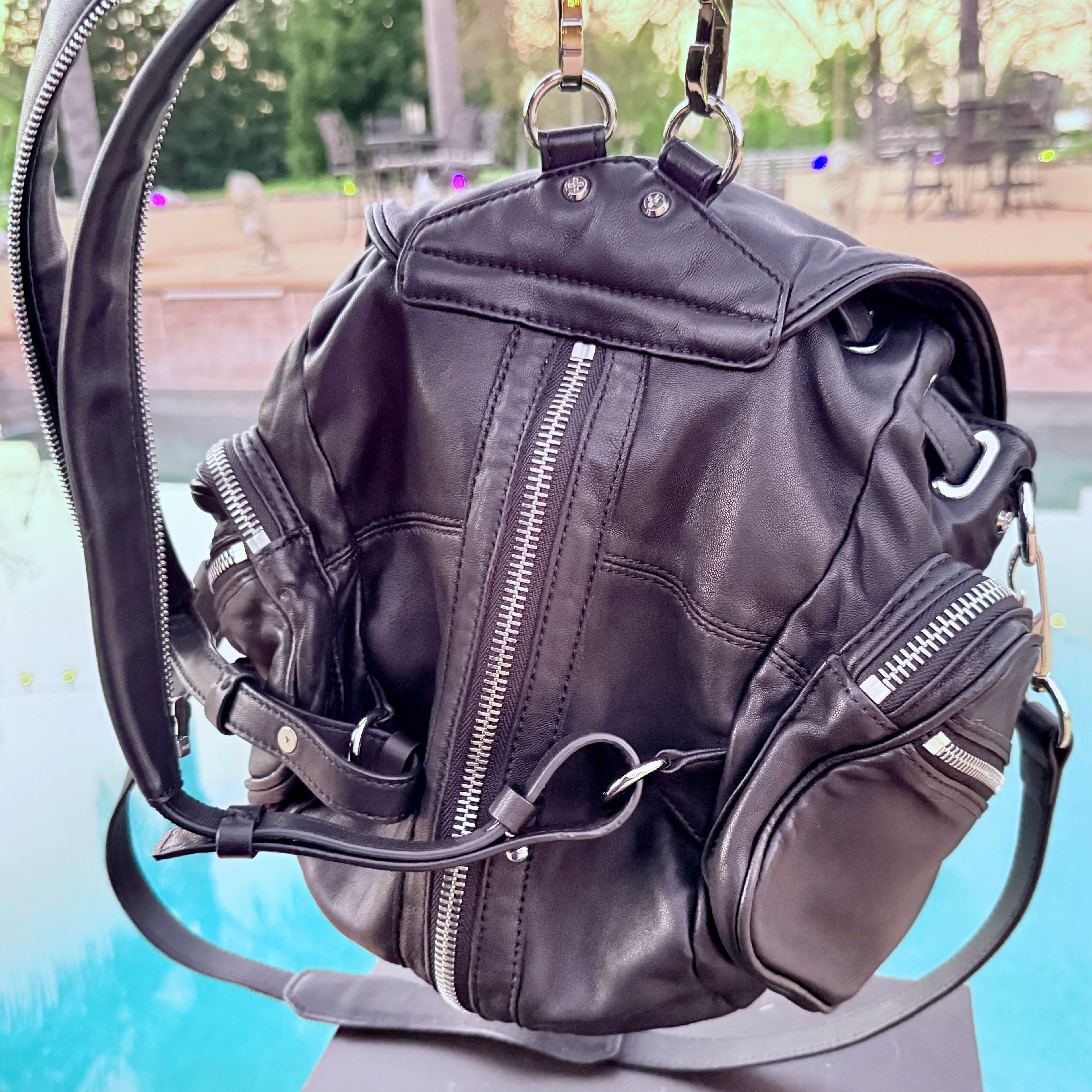 Alexander Wang Backpack with Silver Hardware Medium