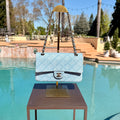 Chanel Vintage Denim Shoulder Bag Double Flap Small