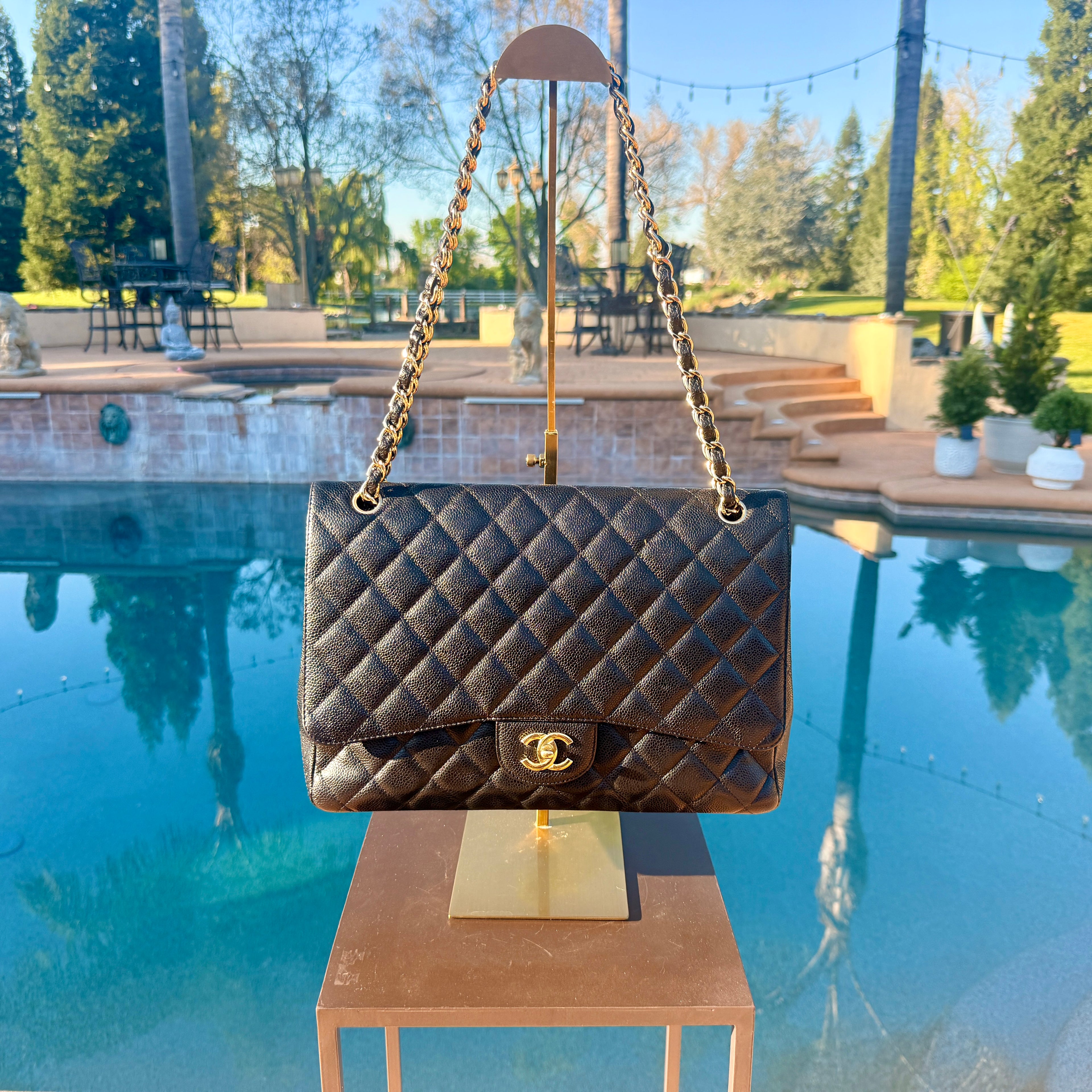 Chanel Single Flap Jumbo with Gold Hardware