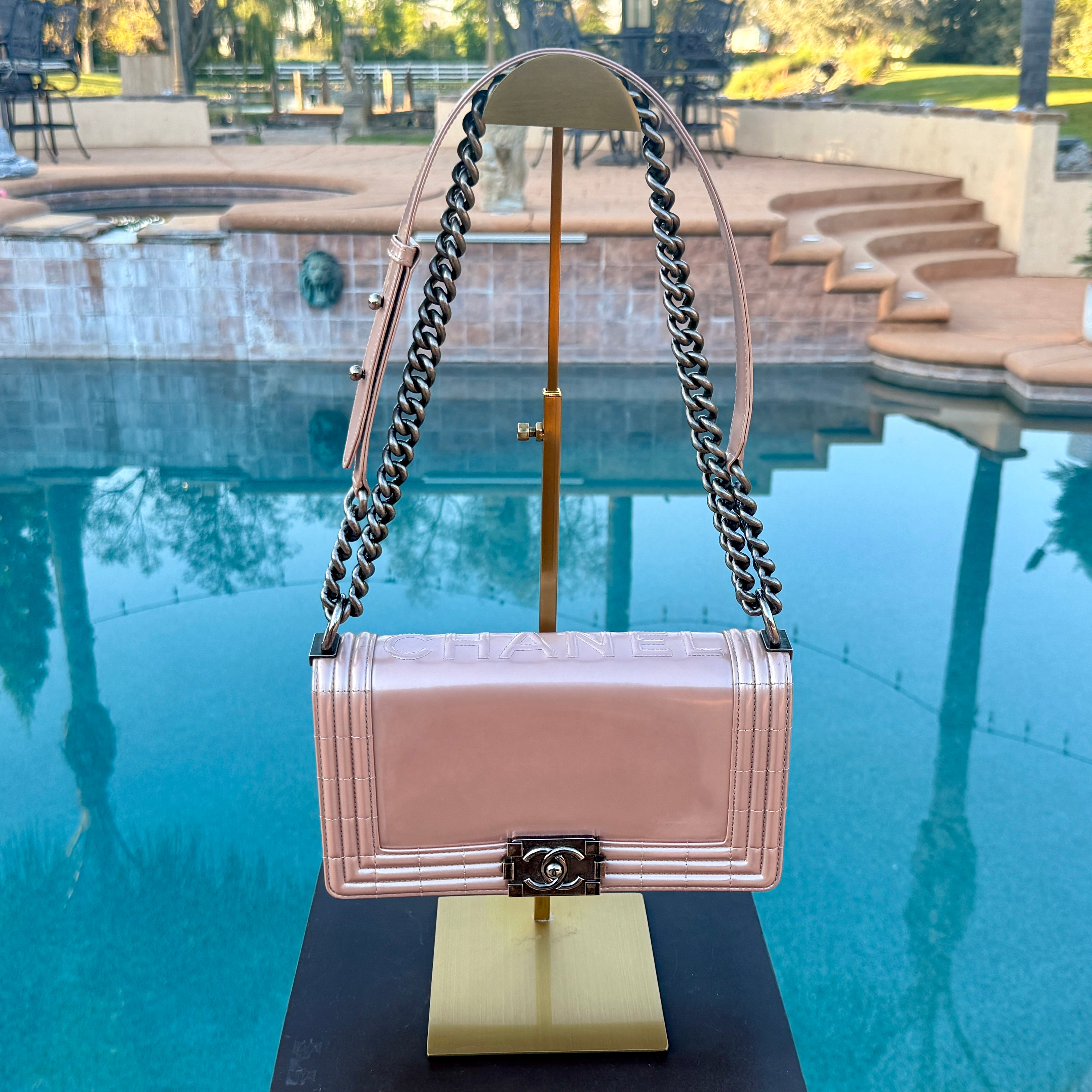 Chanel Crossbody Single Flap Gunmetal Hardware