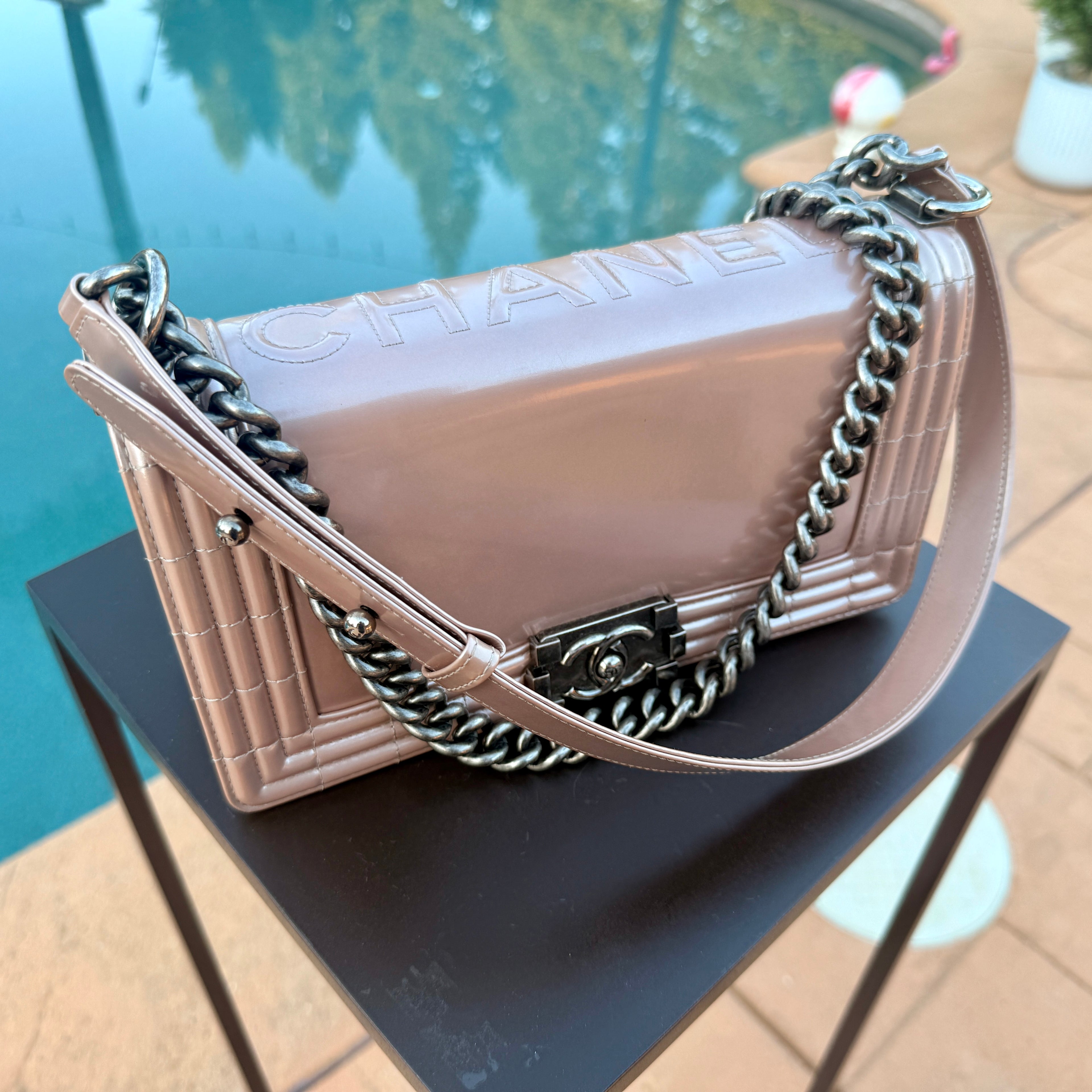Chanel Crossbody Single Flap Gunmetal Hardware
