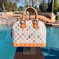 Louis Vuitton White Takashi Murakami Alma PM