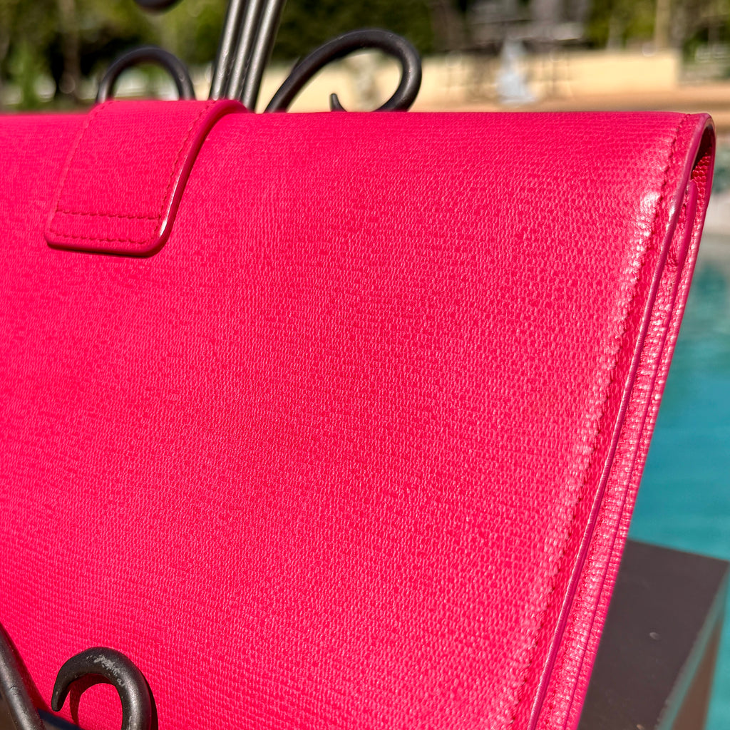 Yves Saint Laurent Clutch with Gold Hardware