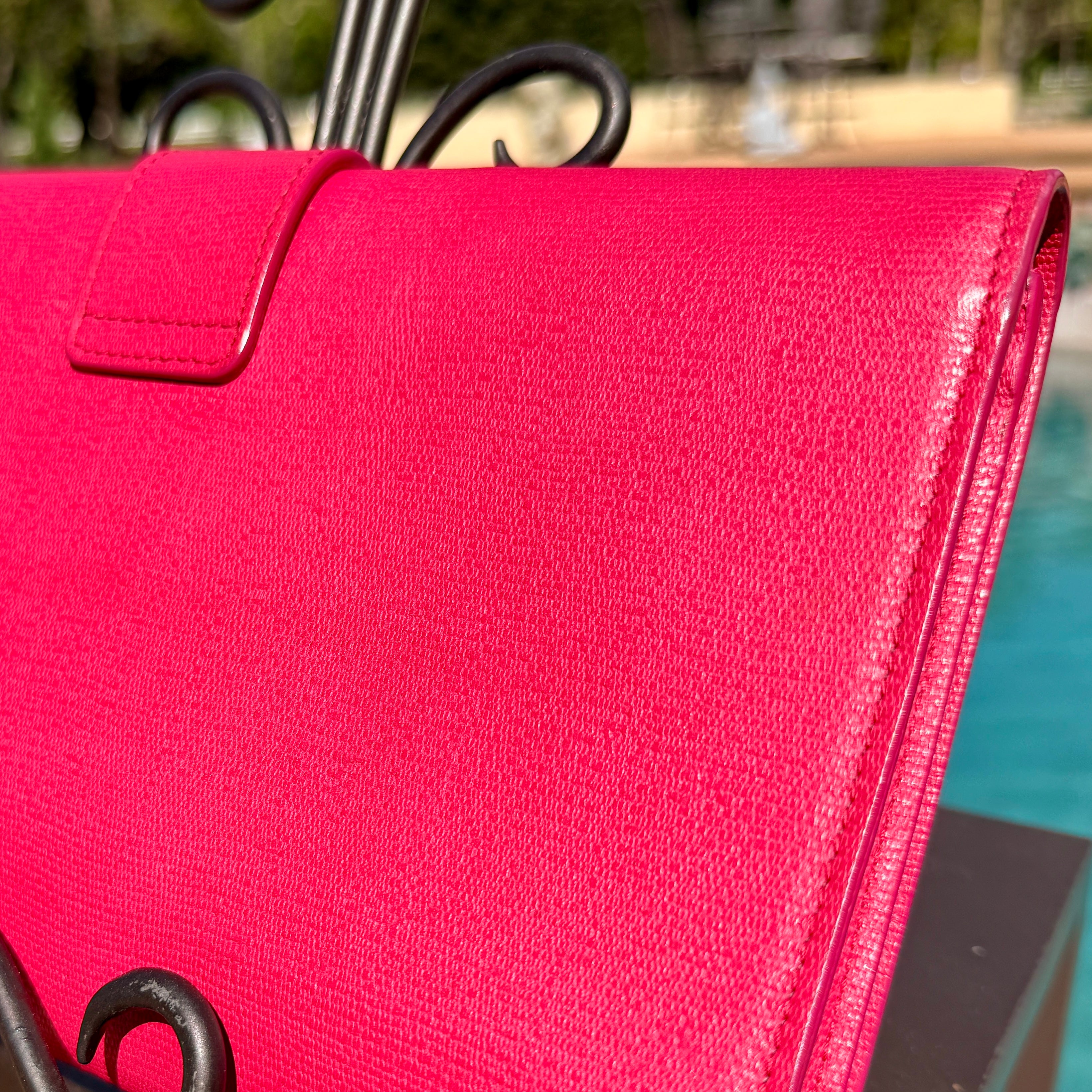Yves Saint Laurent Clutch with Gold Hardware