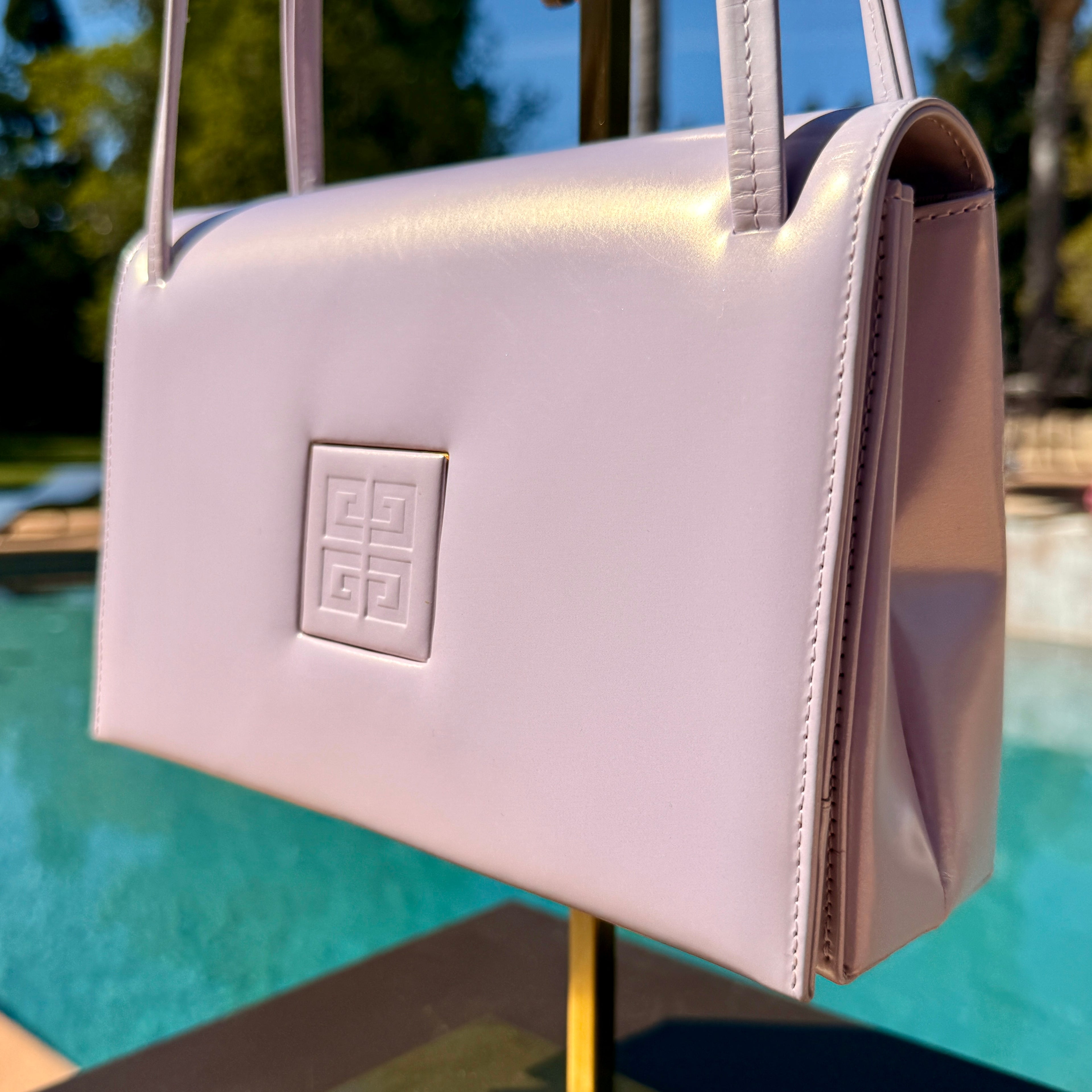 Givenchy Vintage Shoulder Bag with Interchangeable Gold and Matte Hardware