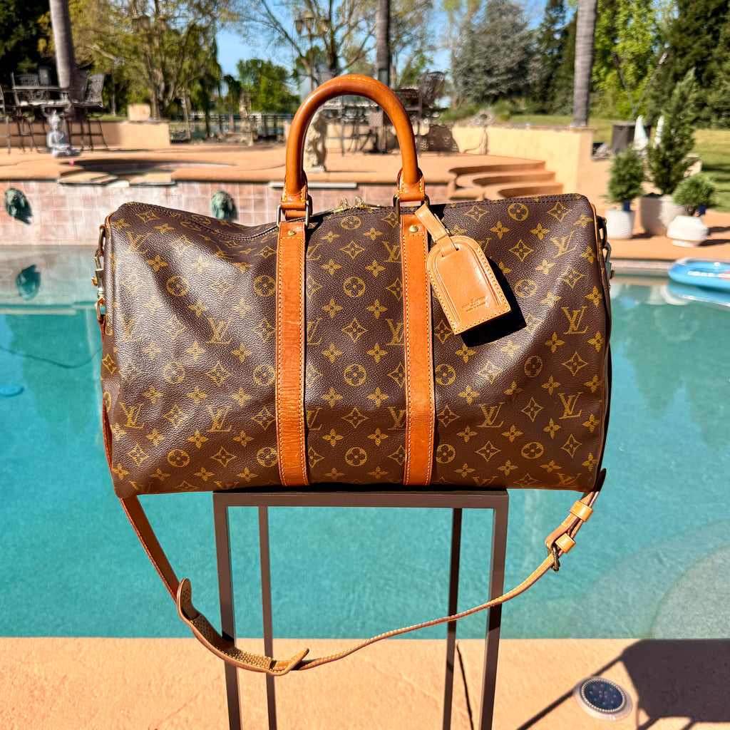 Louis Vuitton Vintage Monogram Keepall Bandolier 45