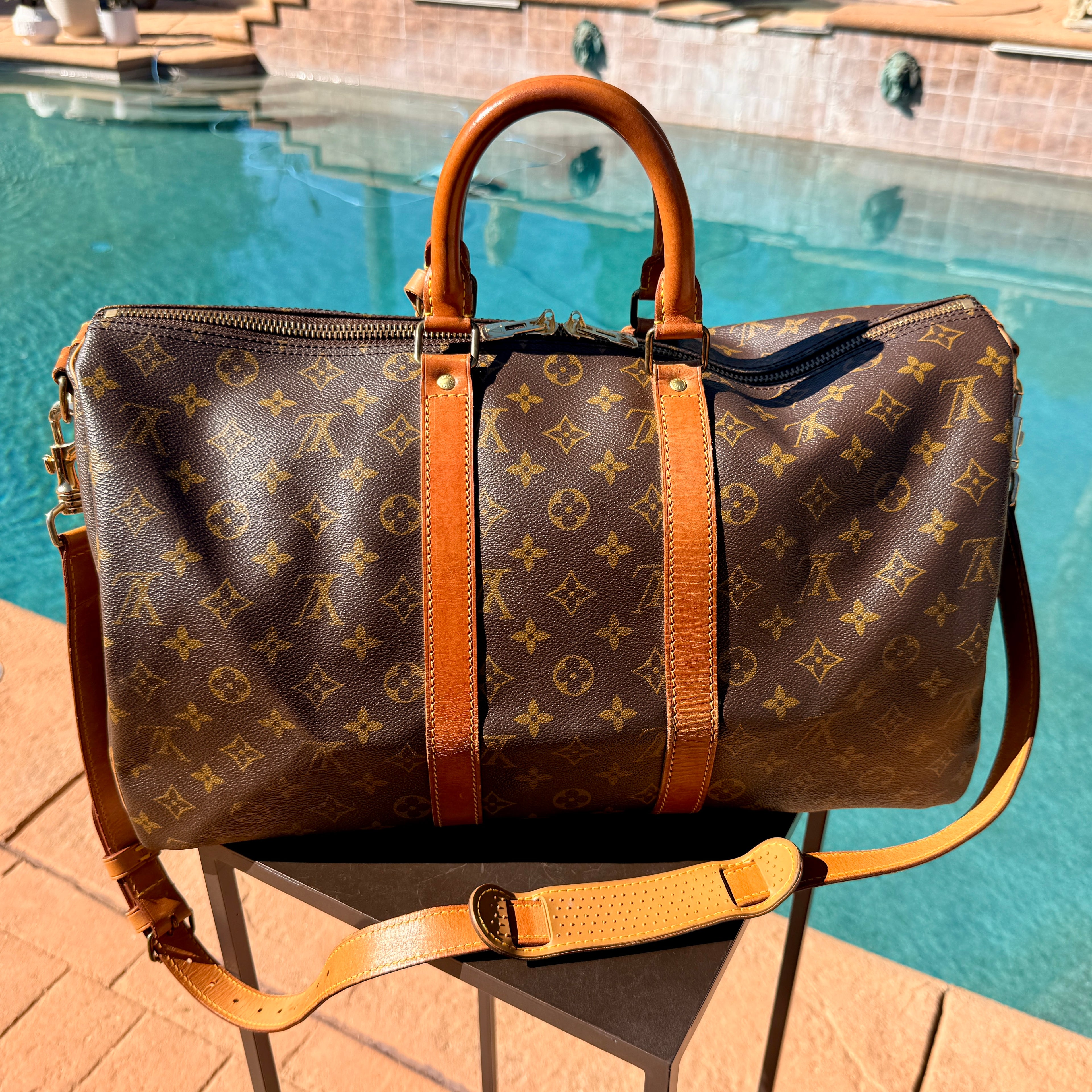 Louis Vuitton Vintage Monogram Keepall Bandolier 45