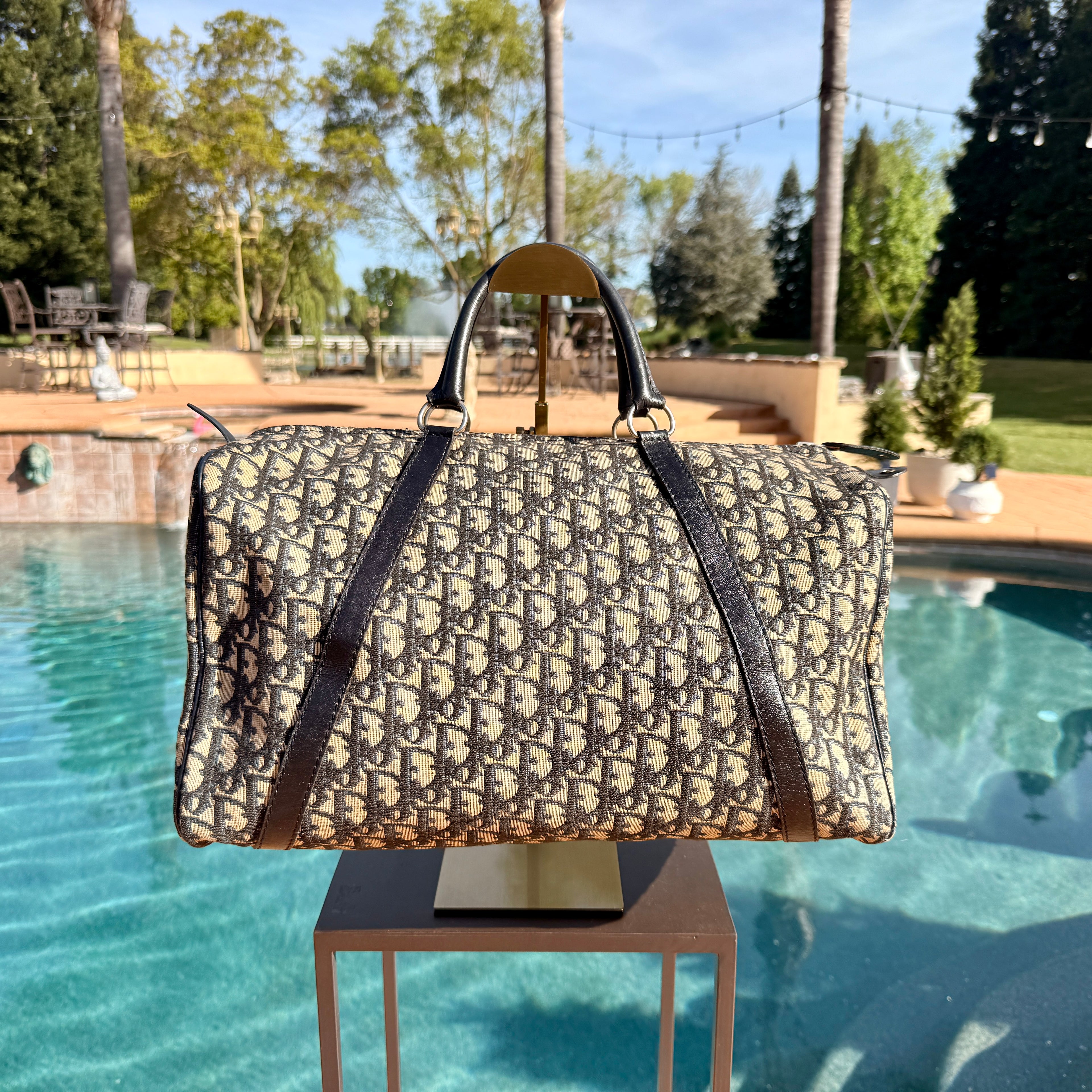 Christian Dior Vintage Trotter Boston Bag 40