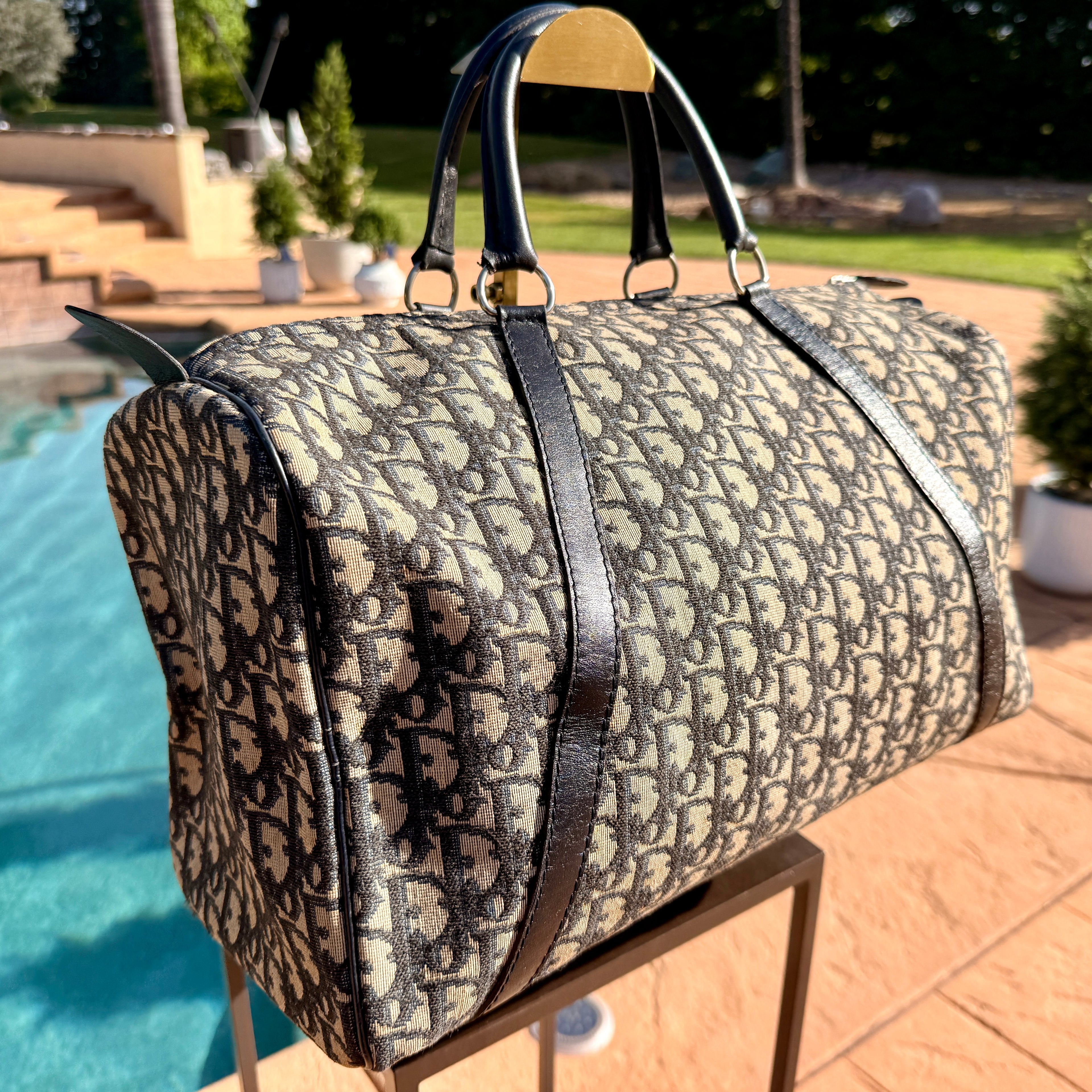 Christian Dior Vintage Trotter Boston Bag 40