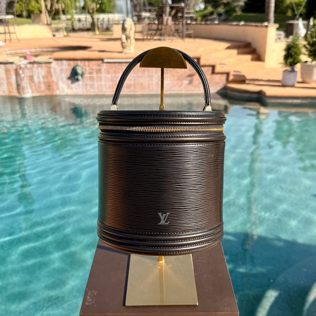 Louis Vuitton Round Epi Vanity Case with Top Handle