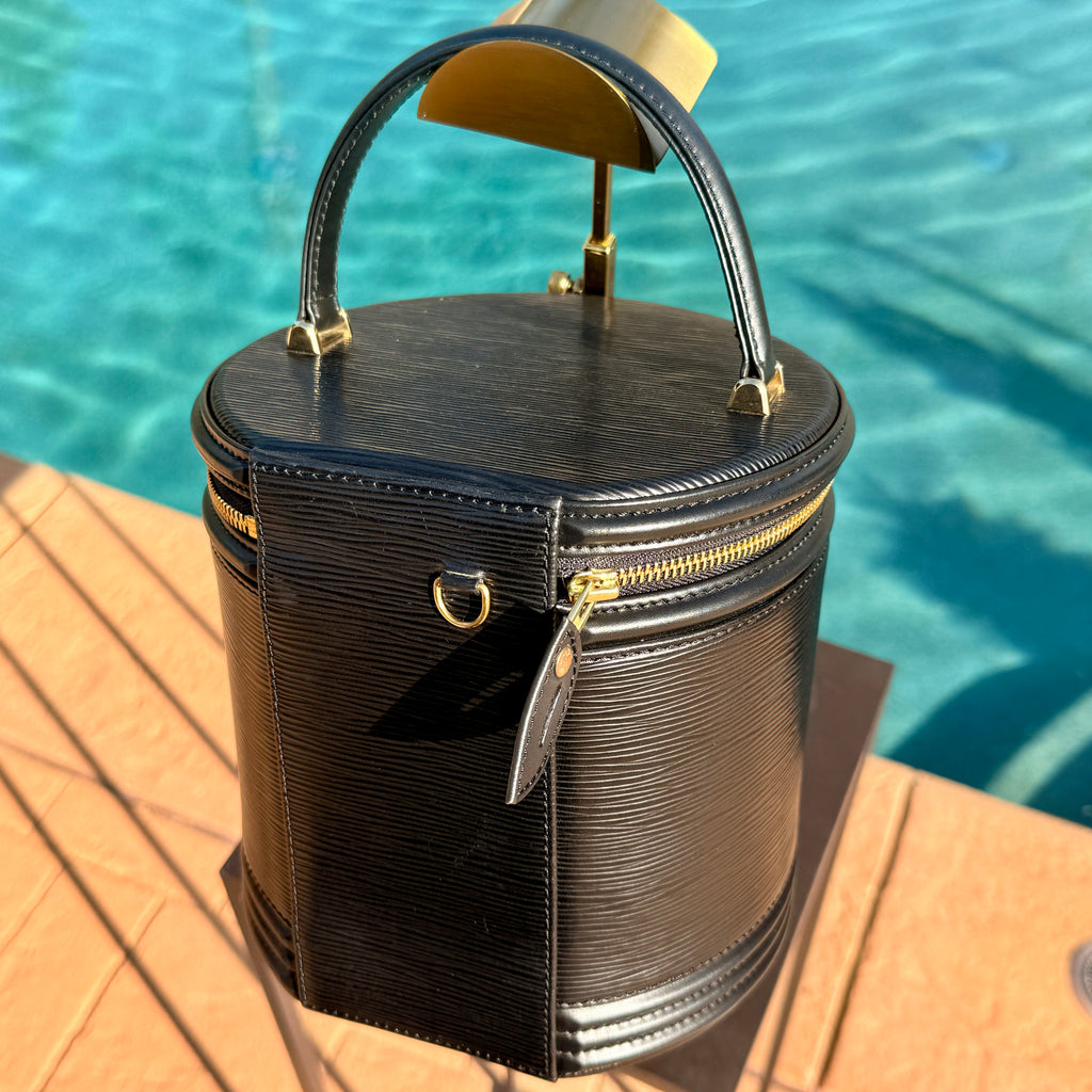 Louis Vuitton Round Epi Vanity Case with Top Handle