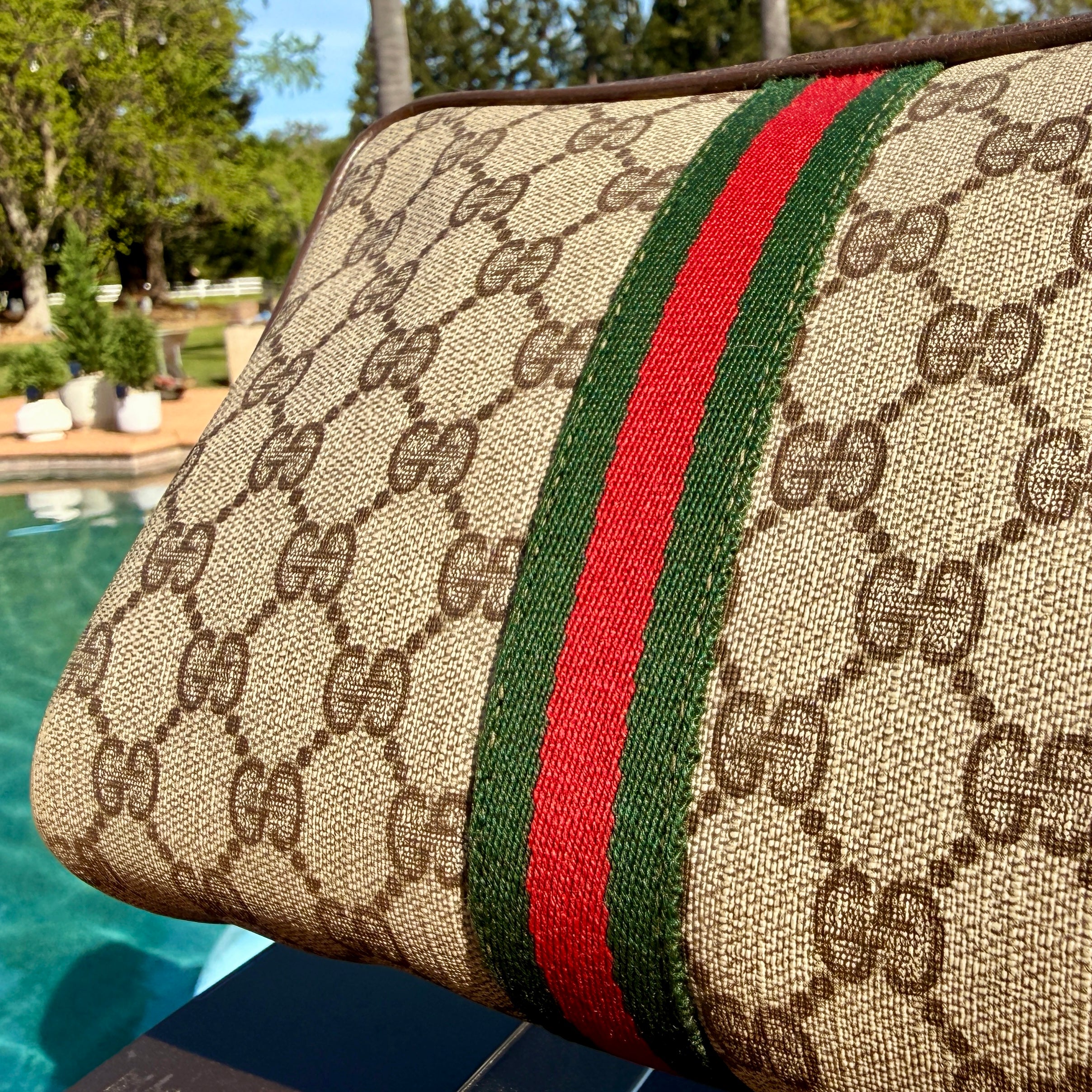 Gucci Vintage Clutch Bag GG Sherry Line
