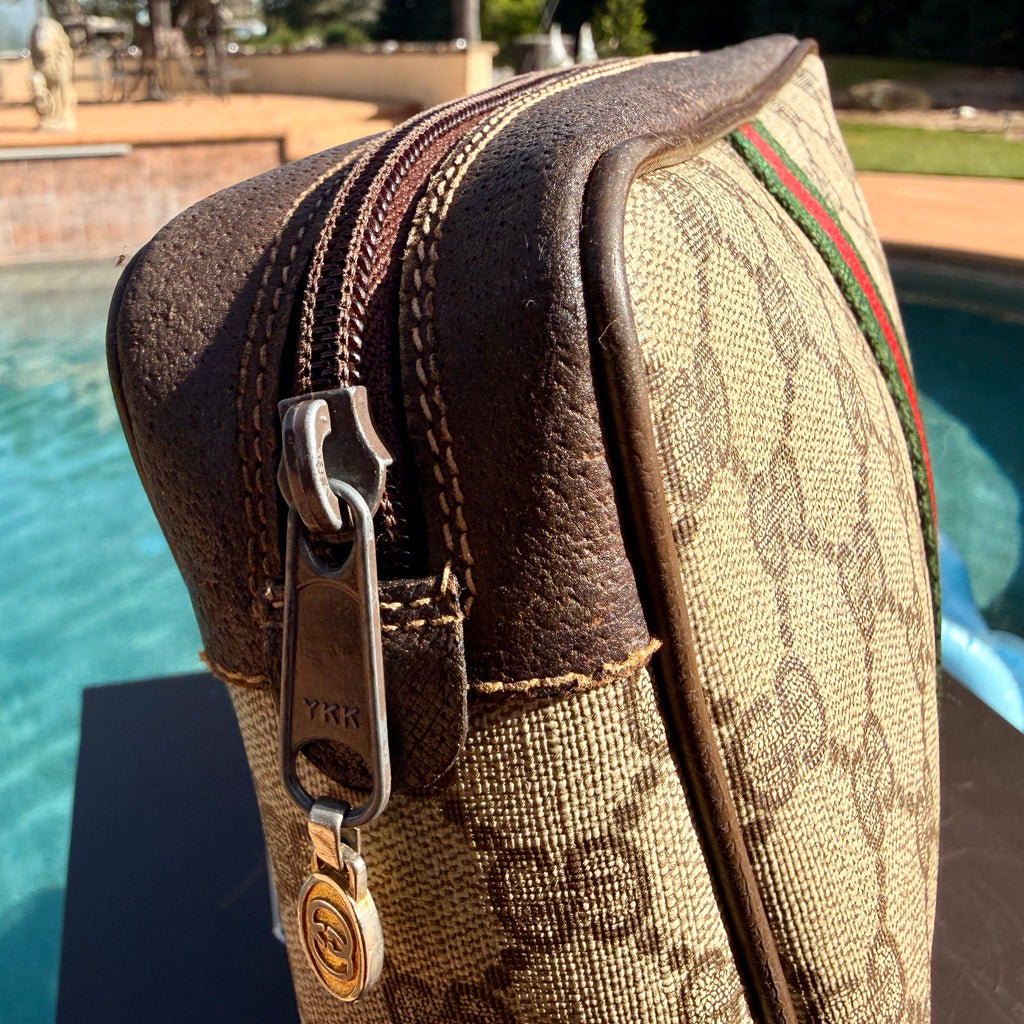 Gucci Vintage Clutch Bag GG Sherry Line