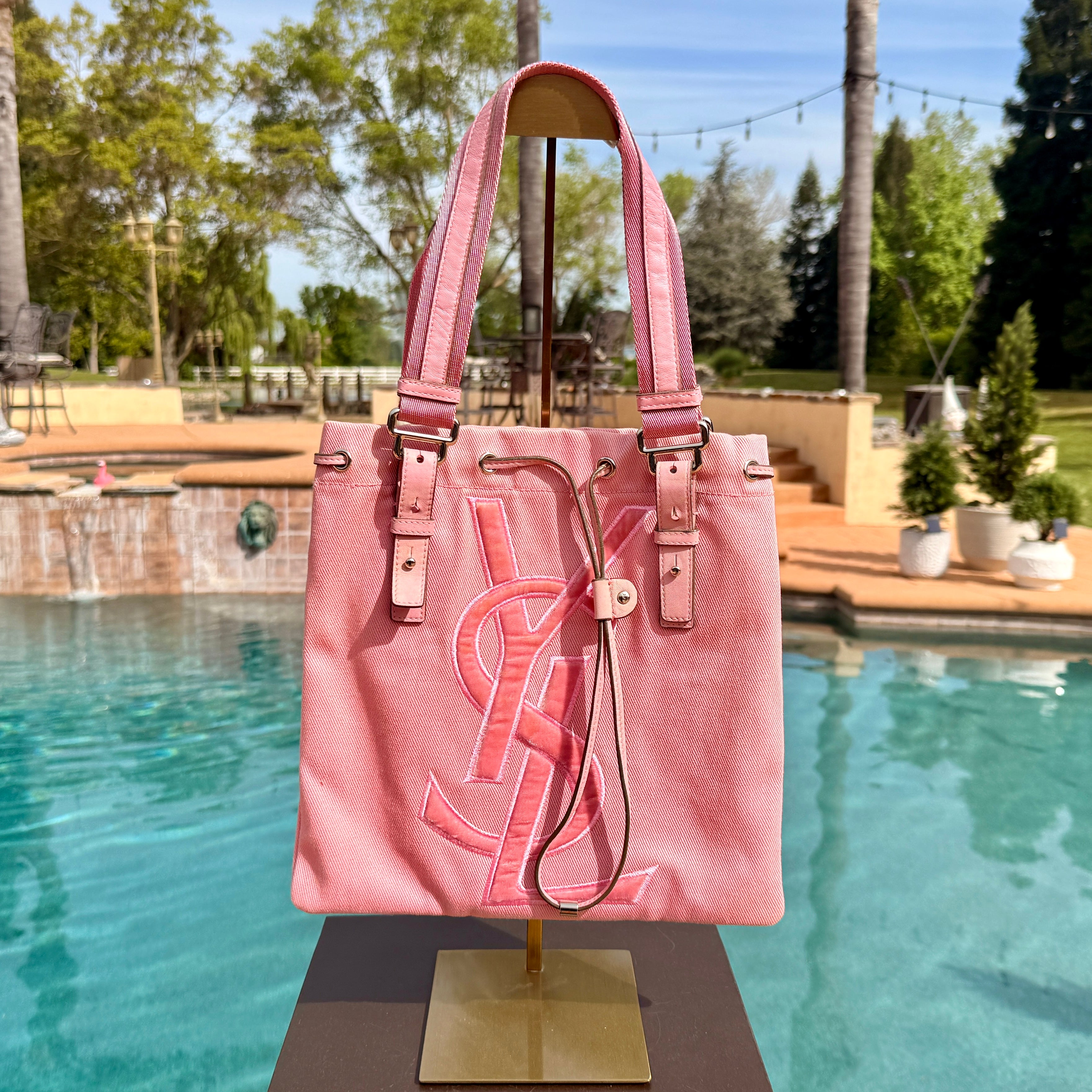 Yves Saint Laurent Small Pink Tote Bag