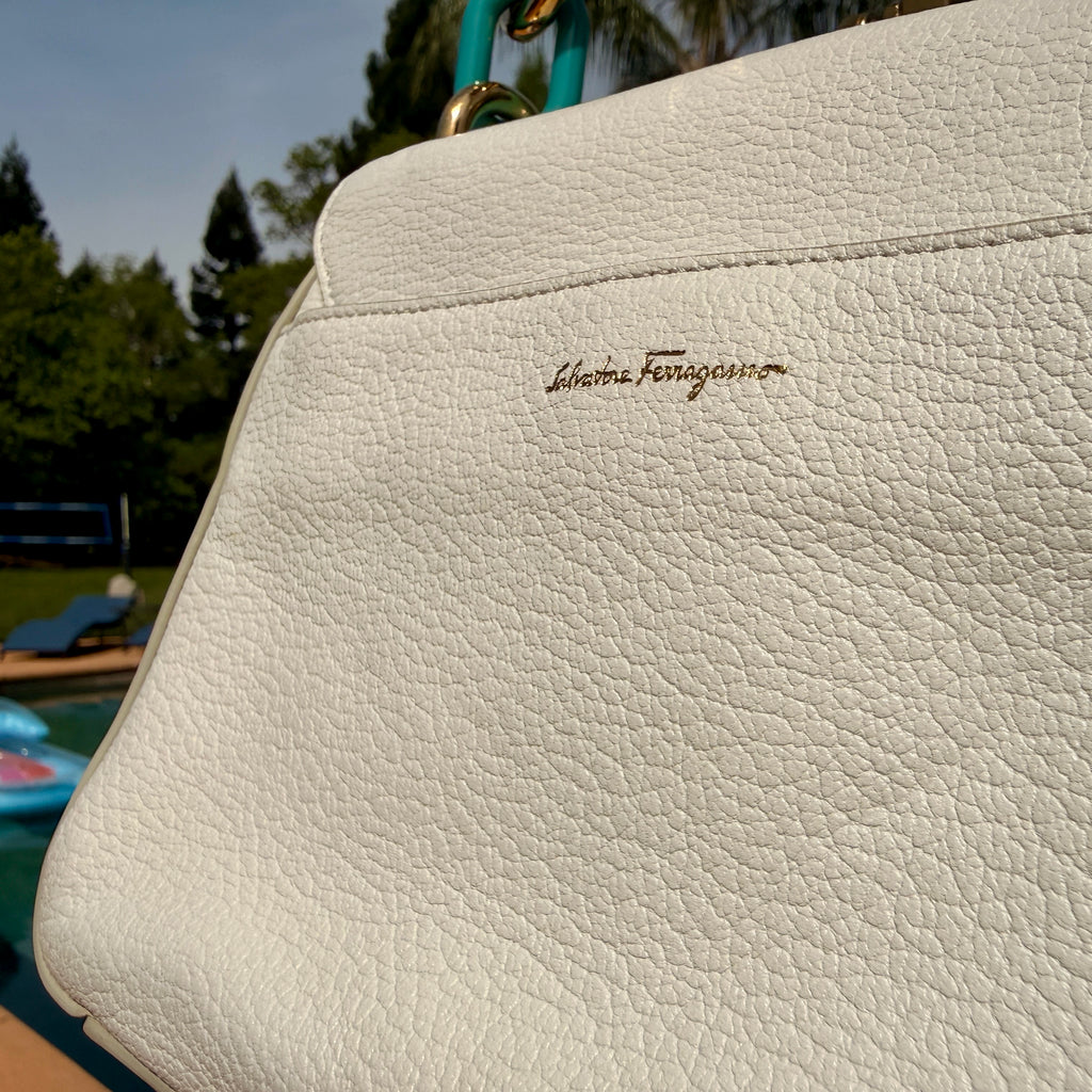 Salvatore Ferragamo Shoulder Bag with Gold Hardware