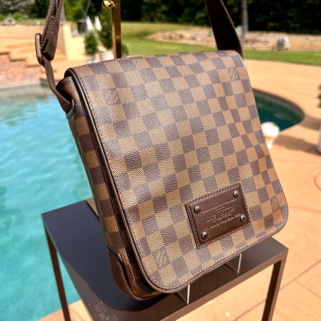 Louis Vuitton	Satchel (Crossbody) Damier Ebene w/ Tabacco Hardware
