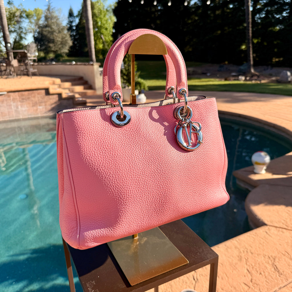 Christian Dior Diorissimo Tote Medium with Silver Hardware