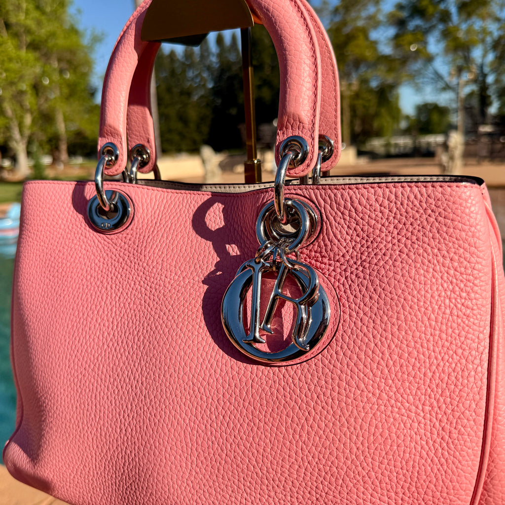 Christian Dior Diorissimo Tote Medium with Silver Hardware