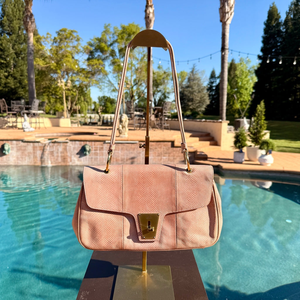 Gucci RARE Exotic Leather Crossbody Shoulder Bag