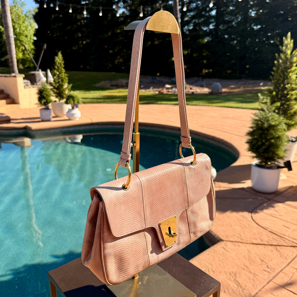 Gucci RARE Exotic Leather Crossbody Shoulder Bag
