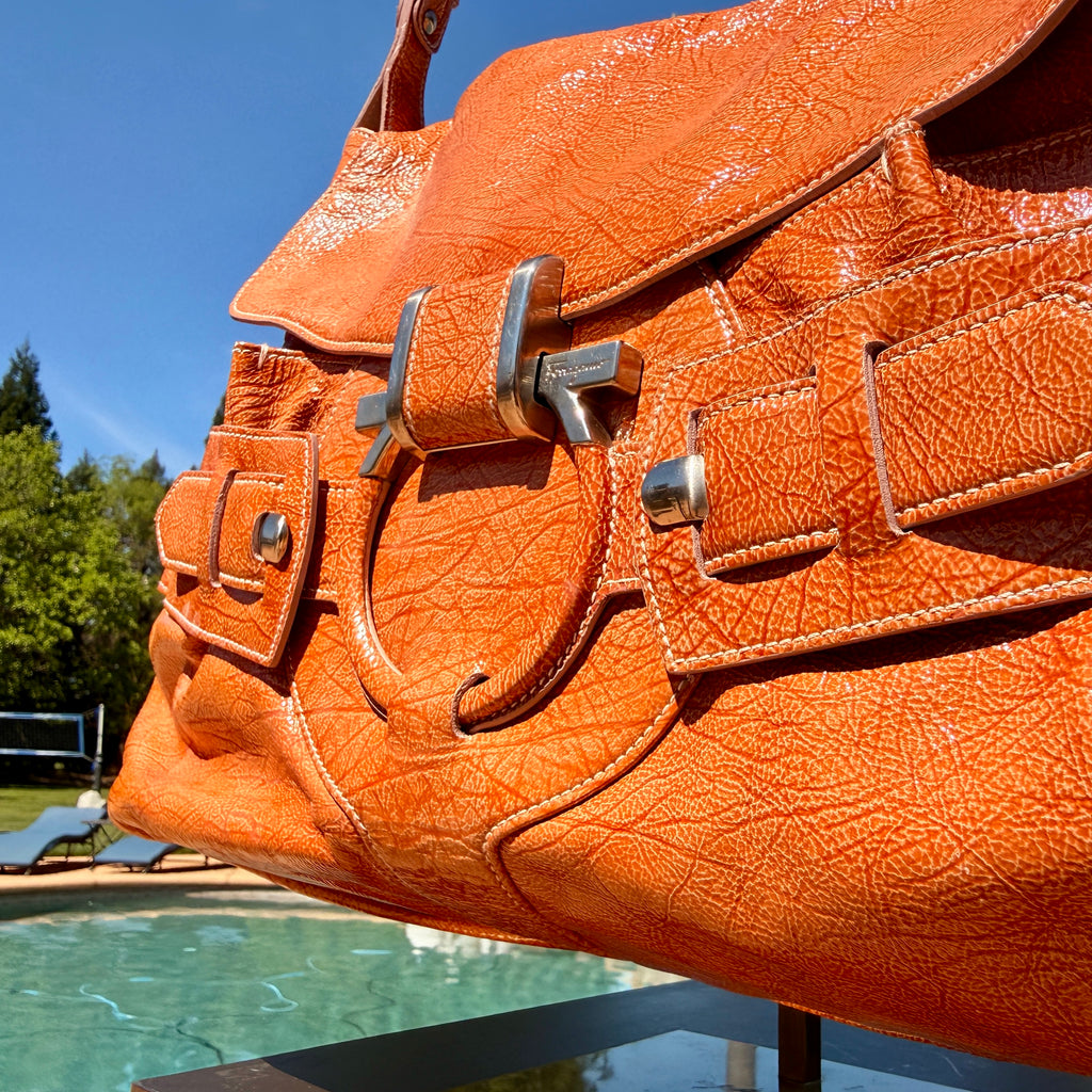 Salvatore Ferragamo Hobo Style with Silver Hardware