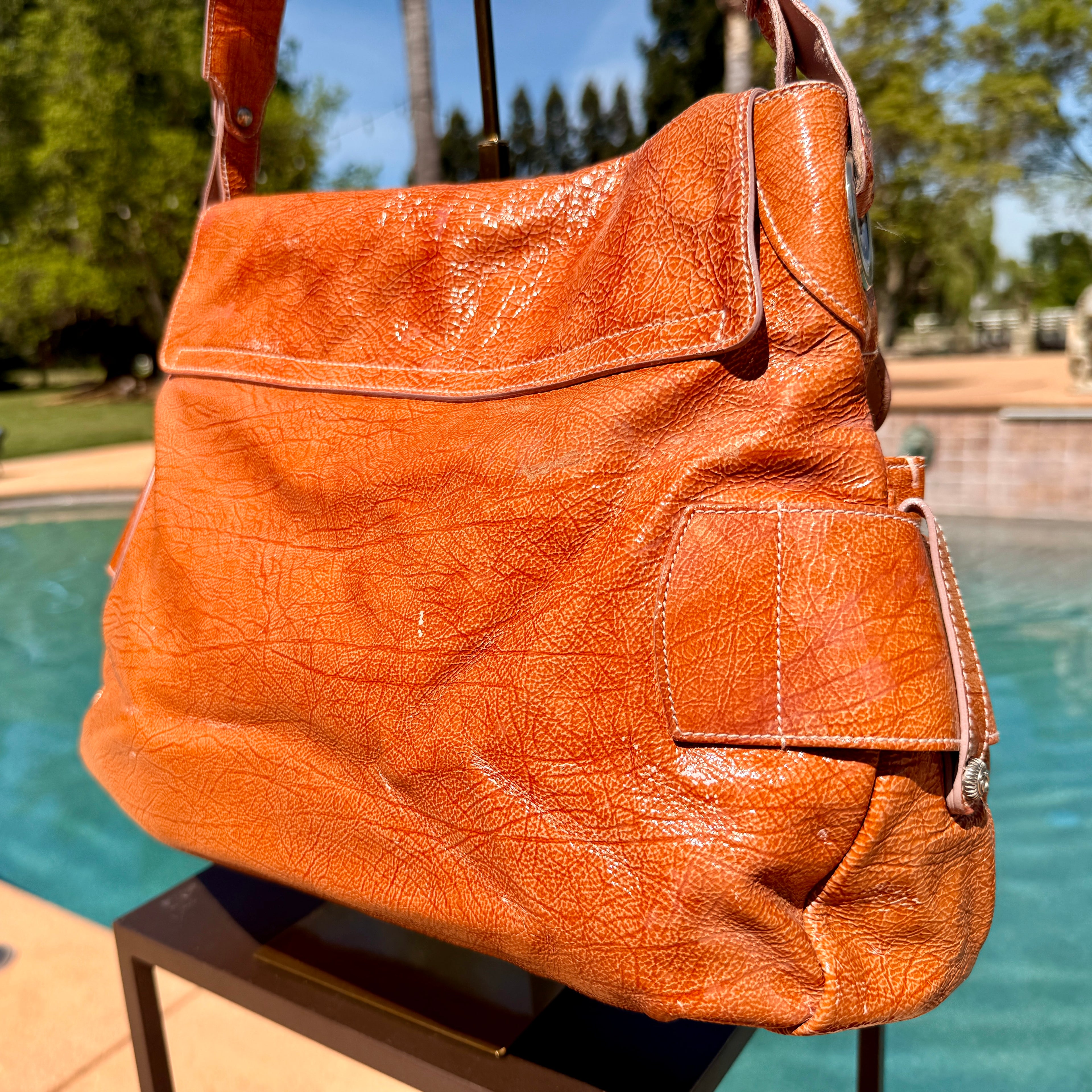 Salvatore Ferragamo Hobo Style with Silver Hardware