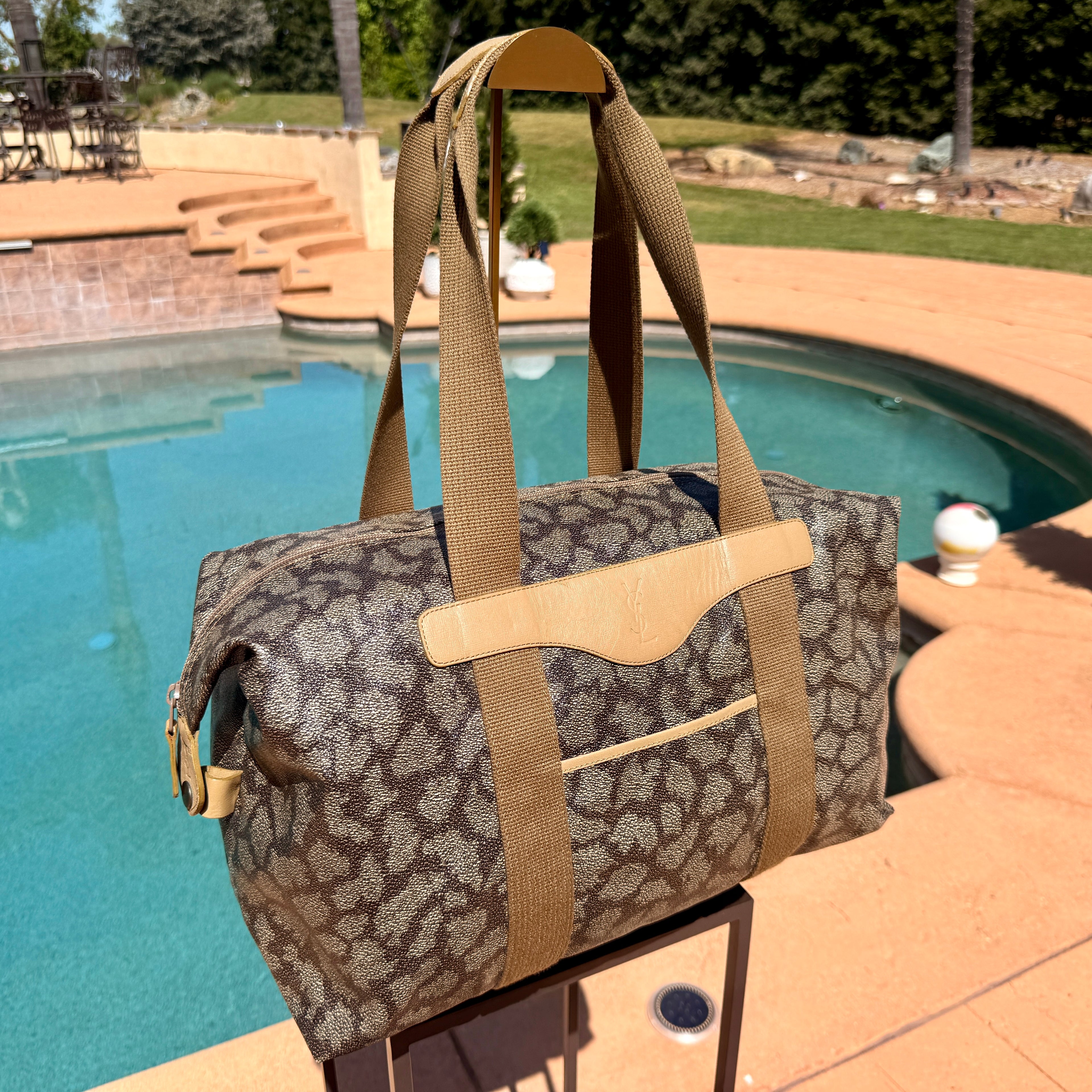 Yves Saint Laurent Giraffe Print 45 Keepall