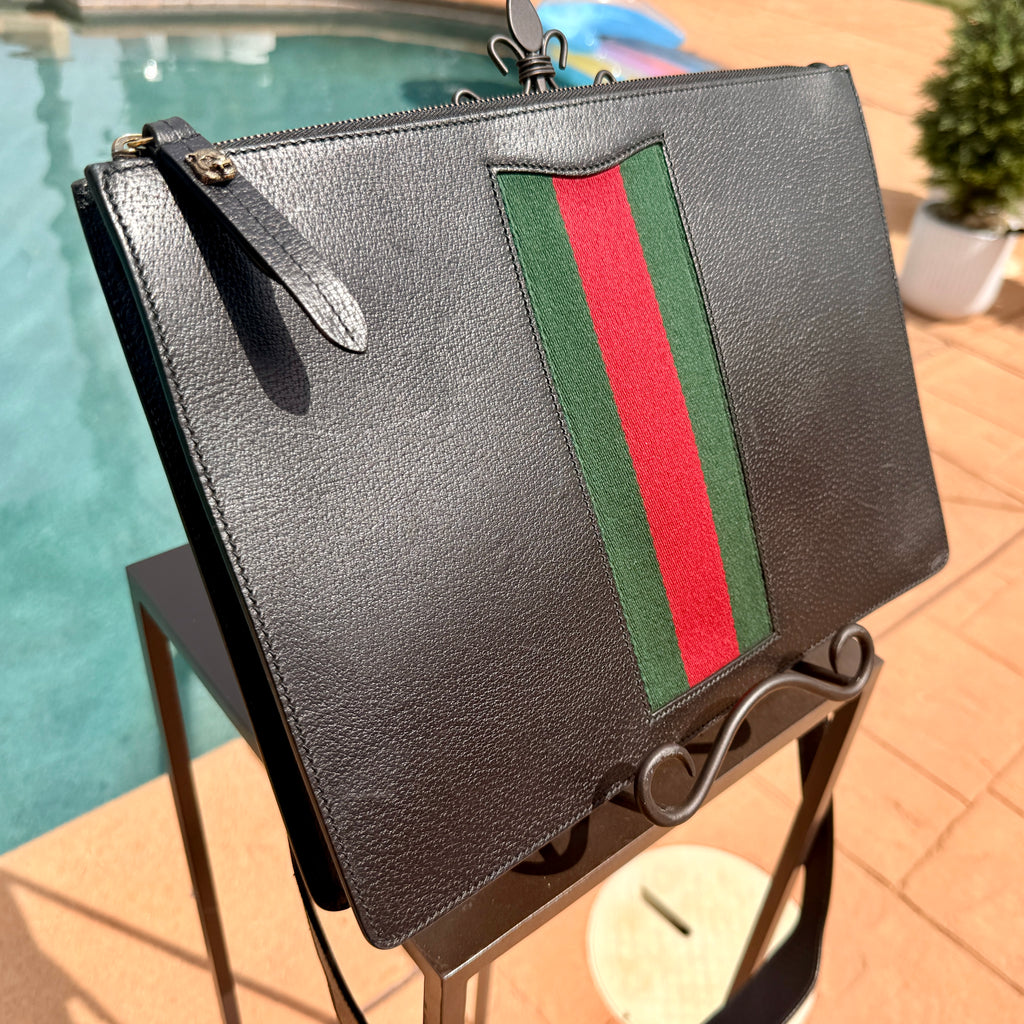 Gucci Web Trademark Cross Body Messenger Bag